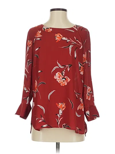 Pre-owned Daniel Rainn 3/4 Sleeve T-shirt In Burgundy