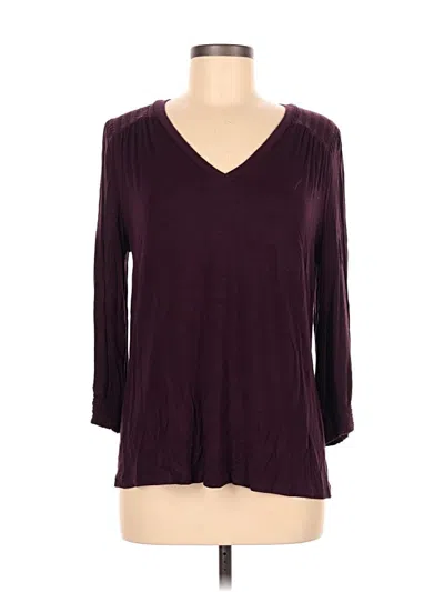 Pre-owned Daniel Rainn 3/4 Sleeve T-shirt In Burgundy