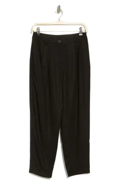 Daniel Rainn Barrel Leg Crop Pants In Black