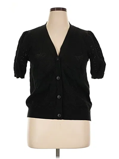 Pre-owned Daniel Rainn Cardigan Sweater In Black