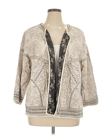 Pre-owned Daniel Rainn Cardigan Sweater In Ivory