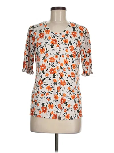 Pre-owned Daniel Rainn Cardigan Sweater In Orange