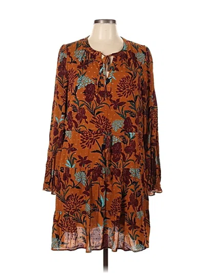 Pre-owned Daniel Rainn Casual Dress In Brown
