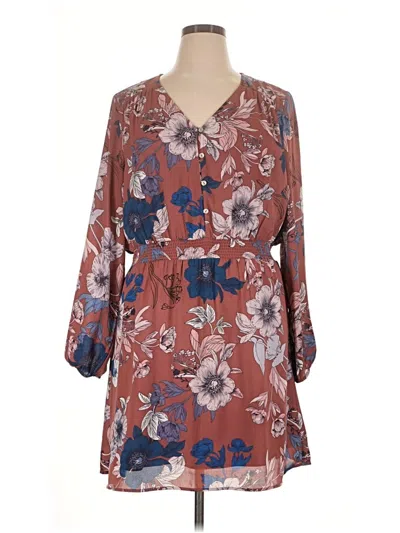 Pre-owned Daniel Rainn Casual Dress In Brown