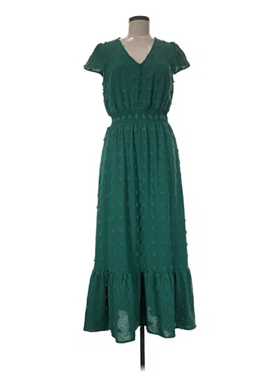 Pre-owned Daniel Rainn Casual Dress In Green