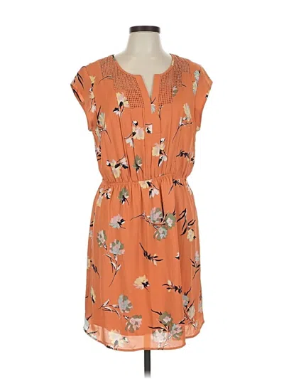 Pre-owned Daniel Rainn Casual Dress In Orange