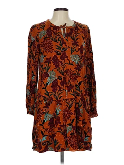 Pre-owned Daniel Rainn Casual Dress In Orange