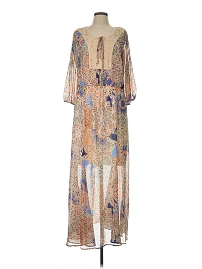 Pre-owned Daniel Rainn Casual Dress In Tan