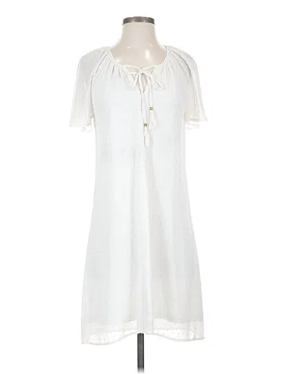 Pre-owned Daniel Rainn Casual Dress In White