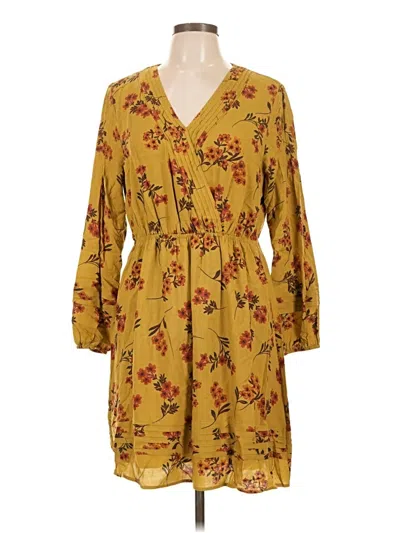 Pre-owned Daniel Rainn Casual Dress In Yellow