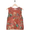 Daniel Rainn Floral Open Knit Sleeveless Sweater