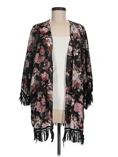 Pre-owned Daniel Rainn Kimono In Black