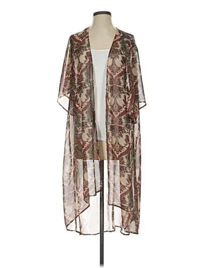 Pre-owned Daniel Rainn Kimono In Brown