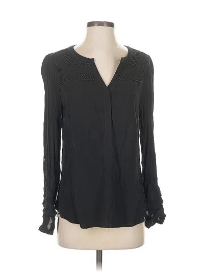Pre-owned Daniel Rainn Long Sleeve Blouse In Black