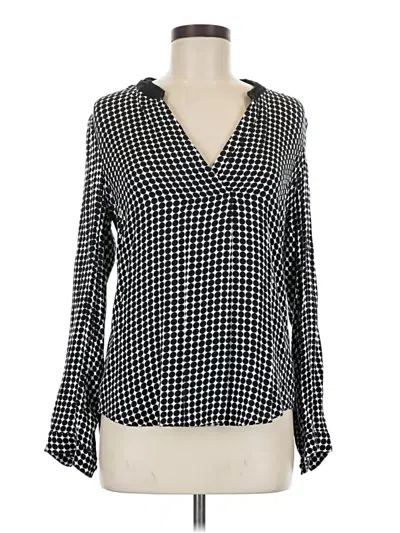 Pre-owned Daniel Rainn Long Sleeve Blouse In Black