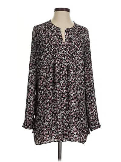 Pre-owned Daniel Rainn Long Sleeve Blouse In Black