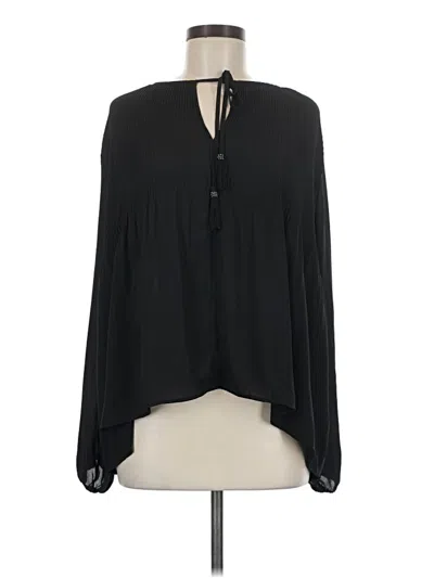 Pre-owned Daniel Rainn Long Sleeve Blouse In Black