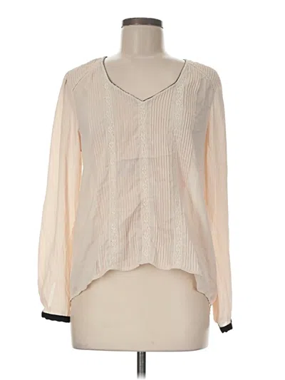 Pre-owned Daniel Rainn Long Sleeve Blouse In Ivory