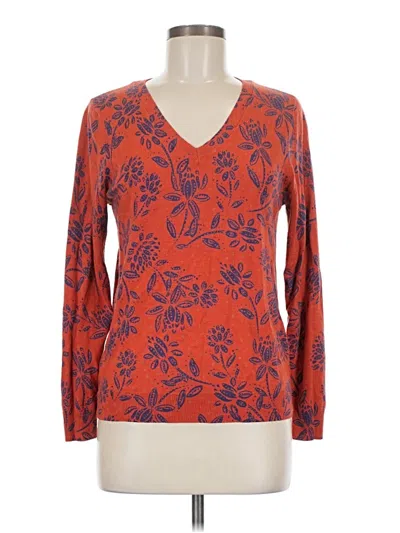 Pre-owned Daniel Rainn Long Sleeve Blouse In Orange