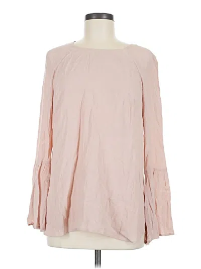 Pre-owned Daniel Rainn Long Sleeve Blouse In Pink