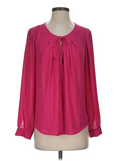 Pre-owned Daniel Rainn Long Sleeve Blouse In Pink
