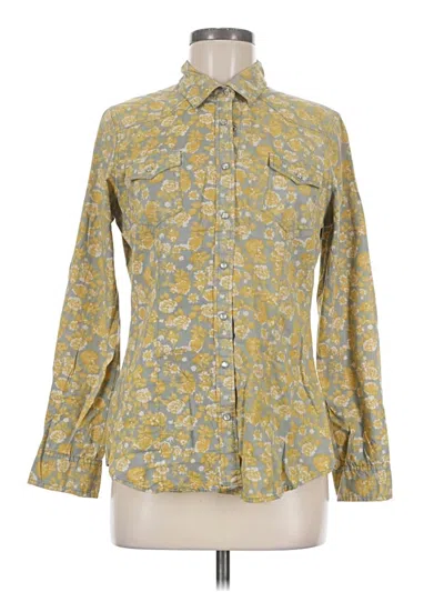 Pre-owned Daniel Rainn Long Sleeve Button Down Shirt In Yellow