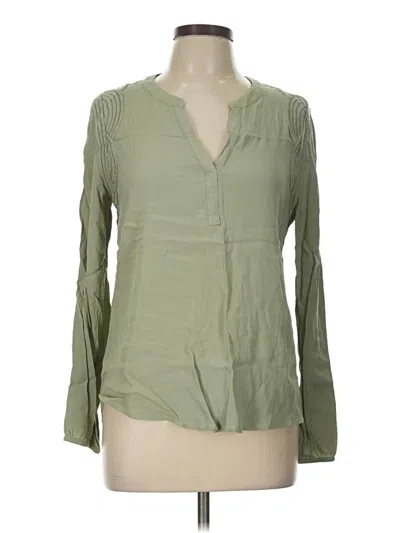 Pre-owned Daniel Rainn Long Sleeve Henley Shirt In Green