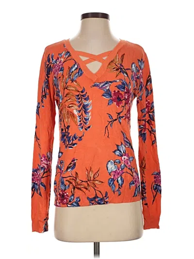 Pre-owned Daniel Rainn Long Sleeve T-shirt In Orange