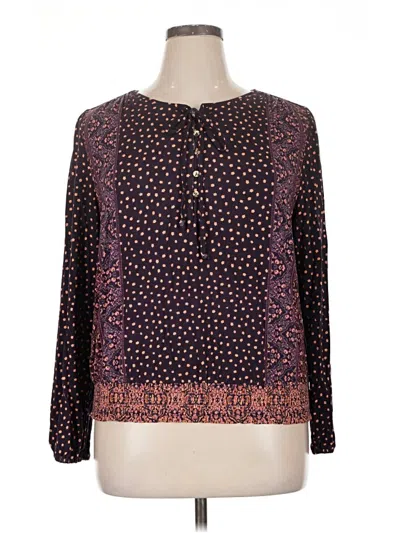 Pre-owned Daniel Rainn Long Sleeve T-shirt In Purple