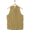 Daniel Rainn Mock Neck Sleeveless Top