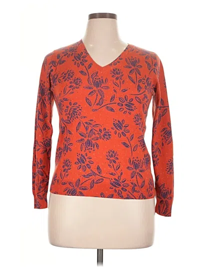 Pre-owned Daniel Rainn Pullover Sweater In Orange