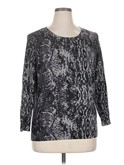 Pre-owned Daniel Rainn Pullover Sweater In Silver