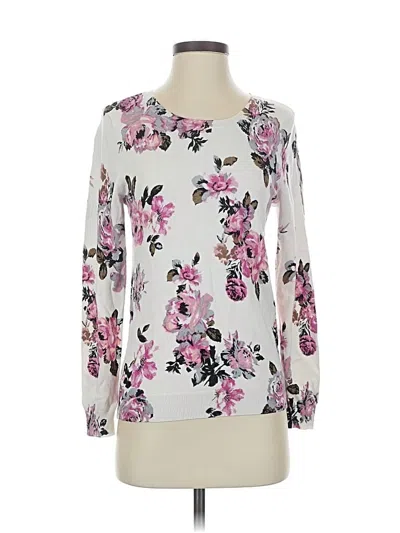 Pre-owned Daniel Rainn Pullover Sweater In White