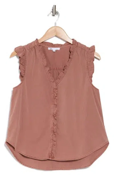Daniel Rainn Ruffle Button-up Top In Pink