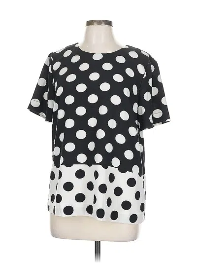 Pre-owned Daniel Rainn Short Sleeve Blouse In Black