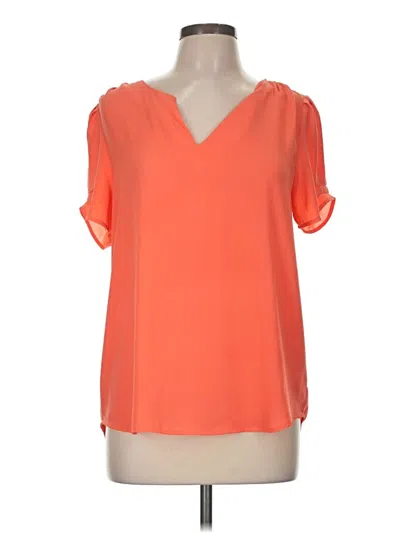 Pre-owned Daniel Rainn Short Sleeve Blouse In Orange