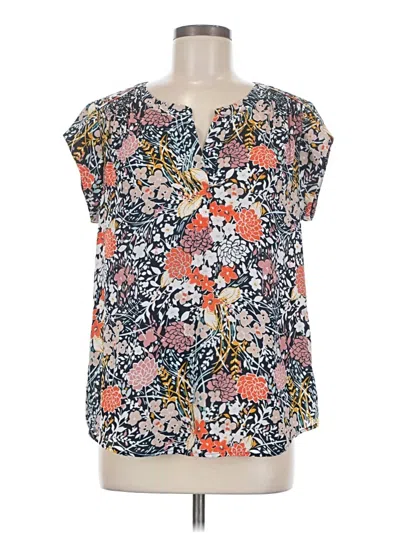 Pre-owned Daniel Rainn Short Sleeve Blouse In Orange