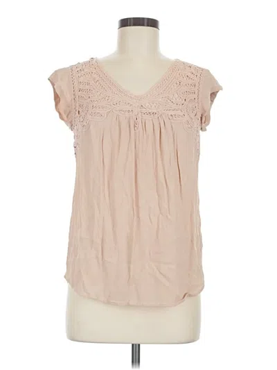Pre-owned Daniel Rainn Short Sleeve Blouse In Pink