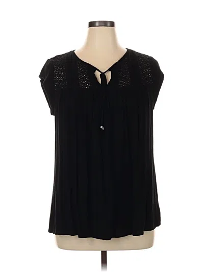 Pre-owned Daniel Rainn Short Sleeve Blouse In White