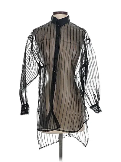 Pre-owned Daniel Rainn Short Sleeve Button Down Shirt In Black