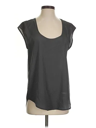 Pre-owned Daniel Rainn Short Sleeve Top Gray Scoop Neck Tops