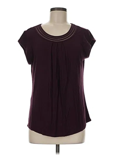Pre-owned Daniel Rainn Short Sleeve T-shirt In Burgundy