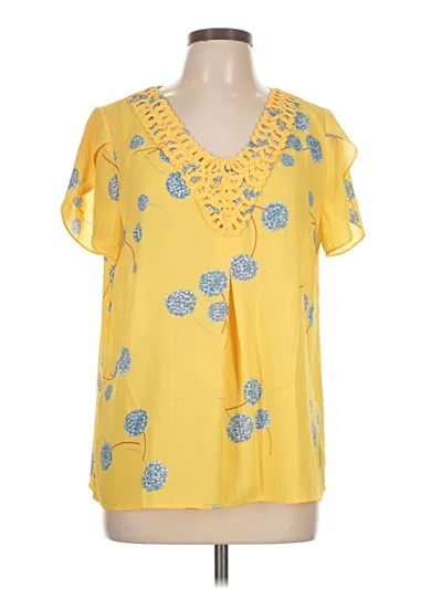 Pre-owned Daniel Rainn Short Sleeve T-shirt In Yellow