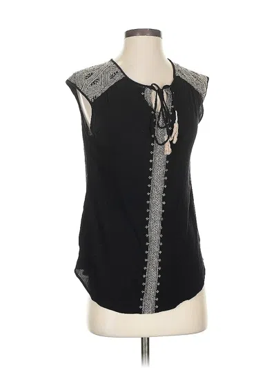 Pre-owned Daniel Rainn Sleeveless Blouse In Black