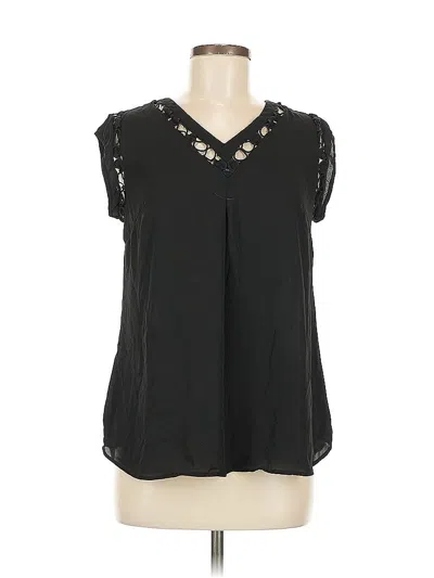 Pre-owned Daniel Rainn Sleeveless Blouse In Black
