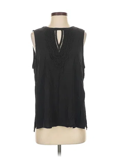 Pre-owned Daniel Rainn Sleeveless Blouse In Black