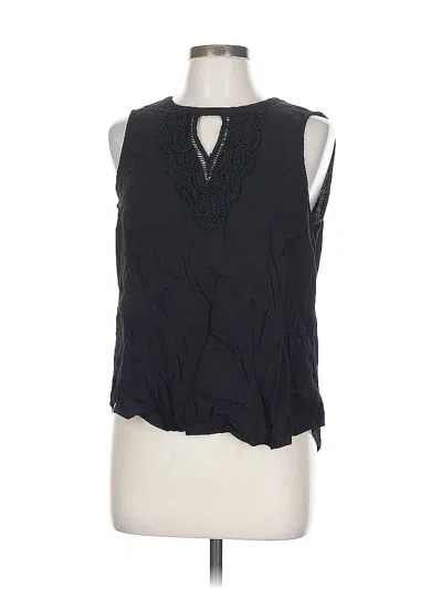 Pre-owned Daniel Rainn Sleeveless Blouse In Black