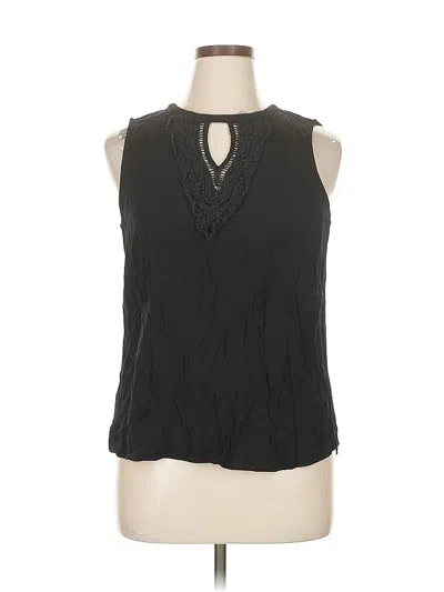 Pre-owned Daniel Rainn Sleeveless Blouse In Black