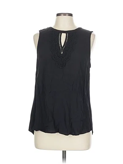Pre-owned Daniel Rainn Sleeveless Blouse In Black