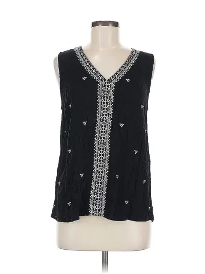 Pre-owned Daniel Rainn Sleeveless Blouse In Black